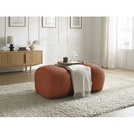 BOBOCHIC - Pouf HIPPOLYTE Orange (1/5)