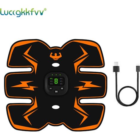 Intelligentes kabelloses EMS-Muskelstimulationsgerät für Fitness und Bauchmuskeltraining, mit Schlankheitspflastern zur Gewichtsreduktion und Körpermassage 01193-AquaForge