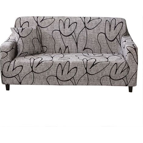 Antirutsch-Bezug für 3-Sitzer-Sofa, elastisch, aus 95% Polyester, maschinenwaschbar.