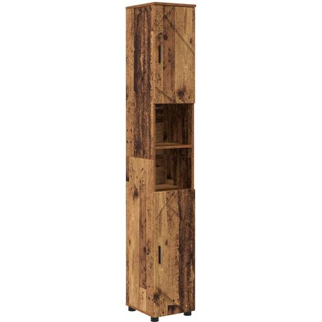 Gabinete de Baño Madera Vieja 30 x 35 x 192 cm vidaXL (1/5)