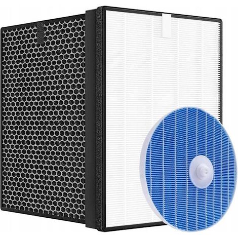 Ensemble de filtres AerPure 3-en-1 FY1410 FY1413 FY2425 – HEPA 13  Filtre à charbon  Filtre pour humidificateur  Pièce de rechange pour Philips AC2729-AquaForge (1/5)
