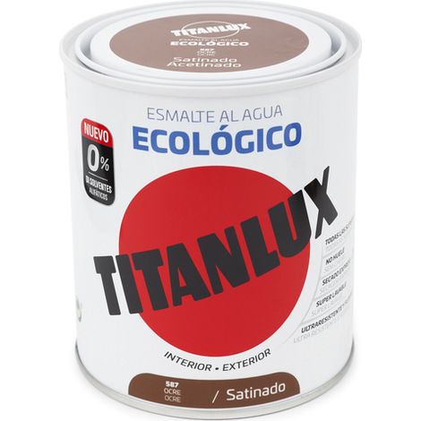 Titanlux Ecológico Esmalte al agua mulisuperficie Satinado Ocre 750 ml