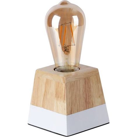 Tischleuchte aus Holz „Laka“