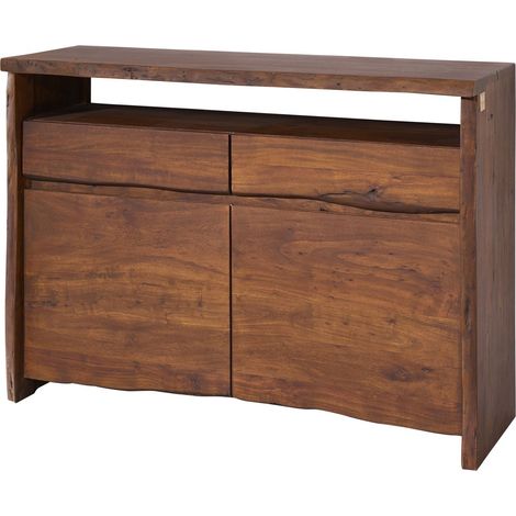 credenza in legno di Acacia 131x45x96 marrone laccato PURE ACACIA 203