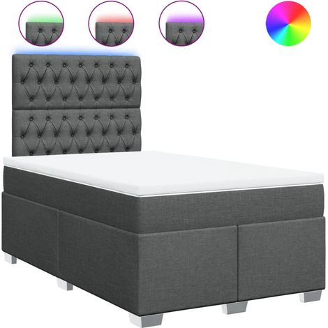 Maison Exclusive - Boxspringbett mit Matratze Dunkelgrau 120x190