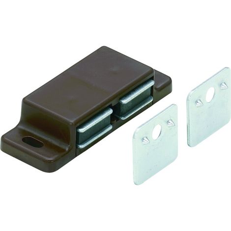 Hettich Magnetschnäpper 2x3 kg braun, 2 Stück Möbelbeschlag
