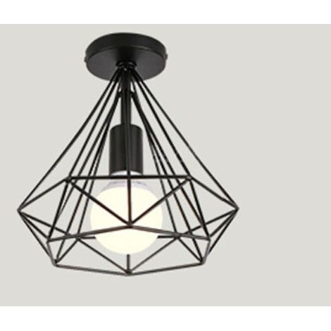 Plafonnier Rétro Plafonnier Industriel Vent Lumière Rétro Diamant Pendentif Lumière Éclairage Intérieur Cuisine Salon SaL112 (1/4)