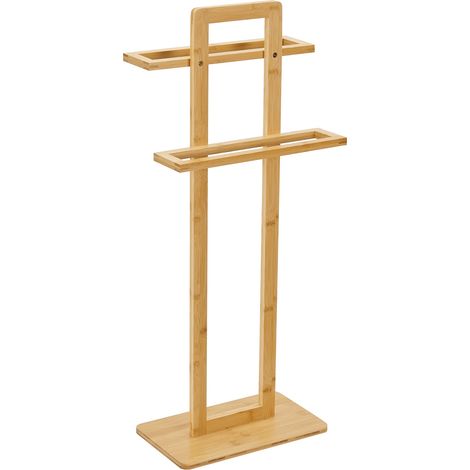 Toallero de pie 85 x 335 x 20 cm bambú 030008188