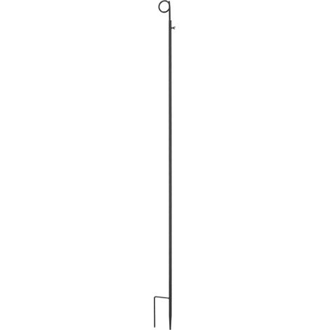 Esschert Design – Support réglable pour guirlande lumineuse d'extérieur – Acier – Hauteur 141-277 cm – Longueur 20 cm – Facile à assembler (1/4)