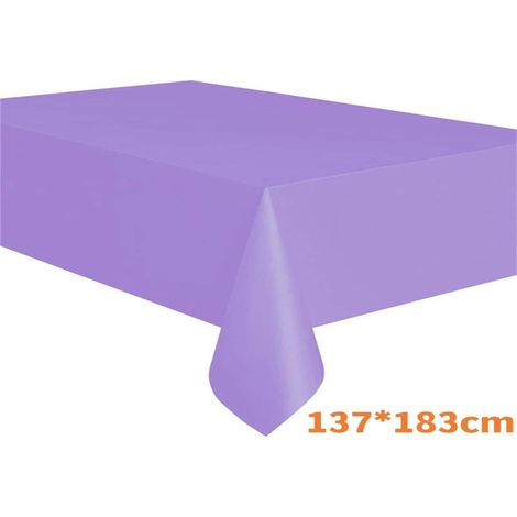 Tablecloth - Rectangular Solid Color Polyester Table Cover - For Birthday Wedding Christmas Party Decoration - 1 Piece (1/5)