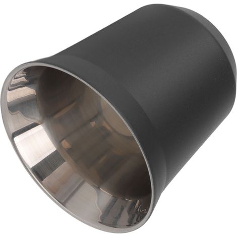 Mug isotherme en acier inoxydable 304 à double paroi, noir, 80 ml, idéal pour la maison et le camping. (1/5)