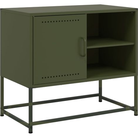 Meuble TV,Banc TV,Armoire TV jaune moutarde 100,5x39x60,5 cm acier CFW679735 (1/5)