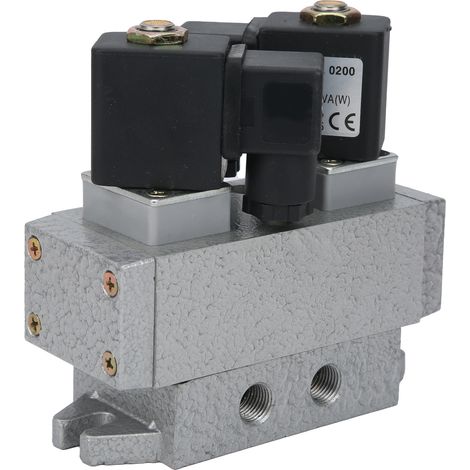 Électrovanne 5/2 à double commande électrique G1/4, K25D2H-8AC 220V, pour équipement mécanique, distributeur pneumatique 2 positions, 5 orifices, 220 volts. (1/5)