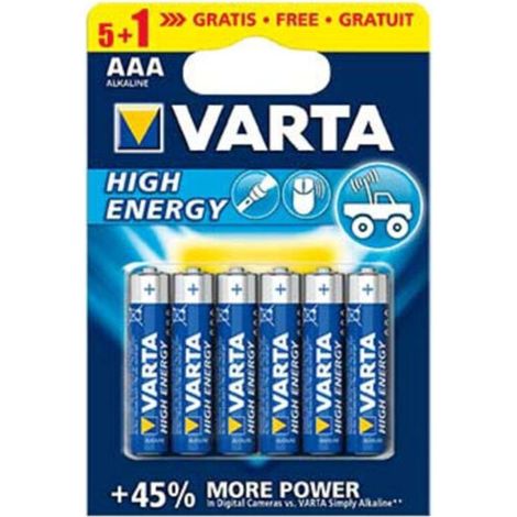 pile alcaline AAA LR03 pour Accessoires et entretien VARTA 4903121496