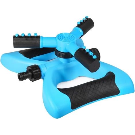 Arroseur rotatif à 360 degrés pour jardin et pelouse avec base et connecteur de tuyau d'arrosage réglable pour grands jardins (1/5)