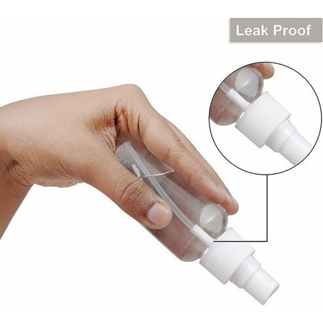 Flacone spray trasparente da 60 ml, flacone in plastica, flacone spray con pulsante laterale, flacone dispenser di profumo, flacone spray, piccolo spray trasparente per animali domestici (1/4)