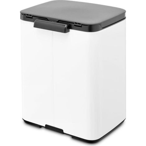 BRABANTIA - POUBELLE DE 7L - PETITE & ÉLÉGANTE - OUVERTURE FACILE & FERMETURE SOUPLE - HYGIÉNIQUE ET PEU ENCOMBRANTE - FIXATION (1/5)