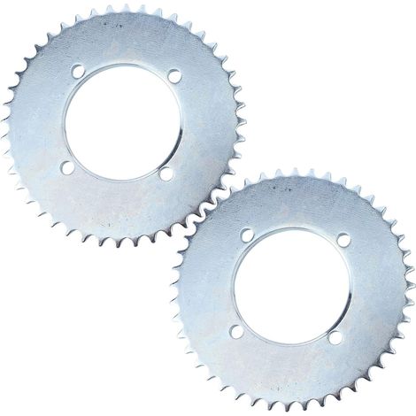 T8F 44T 2.1 Inch Rear Chain Sprocket, Steel Alloy Replacement for Mini Pocket Dirt Bike, Gas Scooter, ATV (1/5)