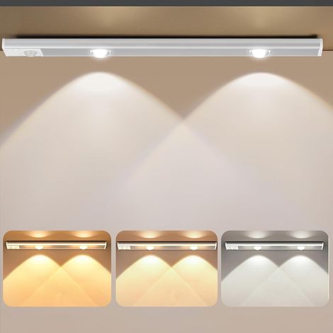 LED Kitchen Furniture Light with Motion Sensor, 30 cm, 1500 mAh Battery, 3 Light Colors, Dimmable, USB-C Rechargeable, Magnetic Attachment, Ideal - 1 Piece (1/5)
