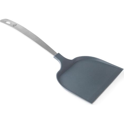 Lacor - 68805 - Spatola da Cucina, Spatola da Pasticceria, Spatola per Biscotti Gustosi, Manico Ergonomico in Acciaio Inox, Antigraffio, In Nylon, Senza BPA, Lavabile in Lavastoviglie, 32.5x16.8x11cm (1/4)