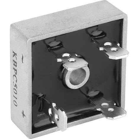 Lot de 10 modules redresseurs monophasés à pont de diodes KBPC5010 50 A 1000 V en boîtier métallique (1/5)