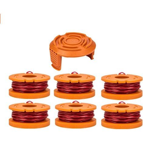 Bobine Rechange Tondeuse Gazon Compatible Worx WA0010 WG163 WG155 WG180 Couvercle Alimentation Automatique Cordon Désherbage (1/4)