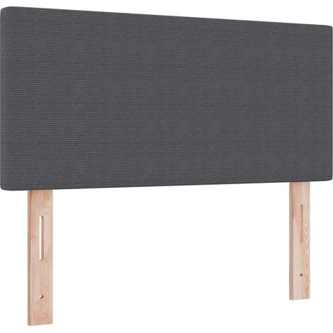 Maison Exclusive - Testiera LED con testiera Grigio scuro 80 cm Tessuto in Cords