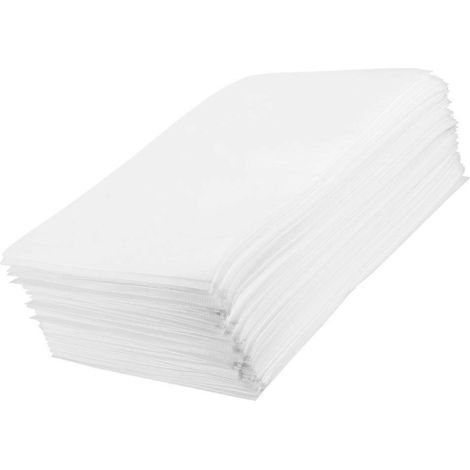 Pochettes d'emballage en mousse imperméable pour vaisselle verres et tasses 30 x 25 x 01 cm en coton perlé lot de 100 blanc. (1/5)