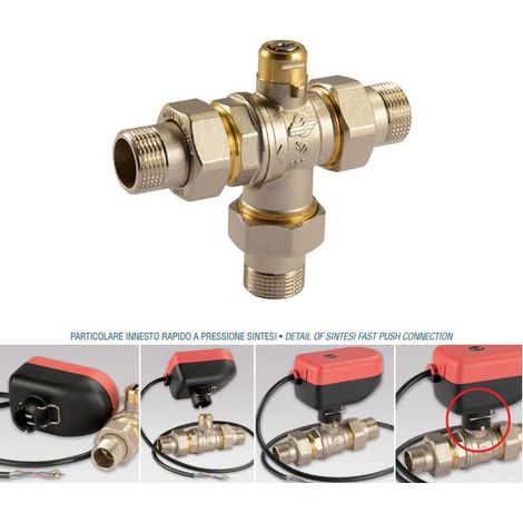 Corpo valvola Sintesi 3 VIE M/M/M ottone 1" SC3C3A