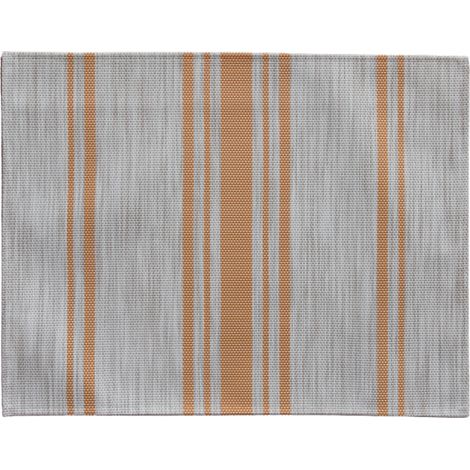 Set de table lavable à fines rayures Jaune 30x45 cm (1/2)