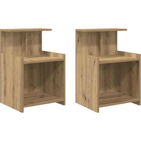 Maison Exclusive - Nachttisch 2 pcs Artisan-Eiche 40 x 35 x 60 cm