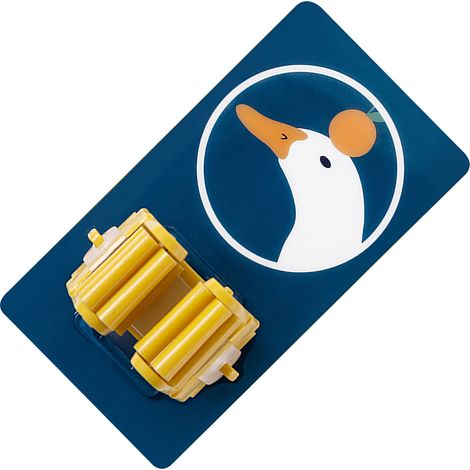 Support mural pour balai à franges, forte capacité d'adsorption, design à rouleau étanche, pour salle de bain, cuisine et toilettes. Duck (1/5)