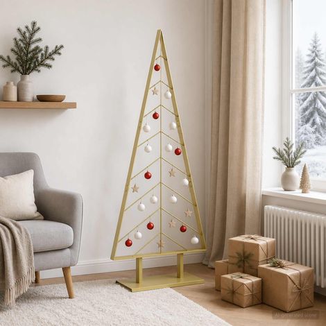 vidaXL Árbol de Navidad de metal con soporte KUOPIO 150 cm Acero (1/5)