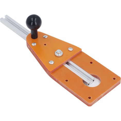 Guide de défonceuse avec plaque d'équilibrage, rail circulaire 260 mm, base de fraisage et gabarit de finition pour bois (1/5)