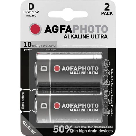 AgfaPhoto Ultra LR20 Pile LR20 (D) alcaline(s) 1.5 V 2 pc(s)
