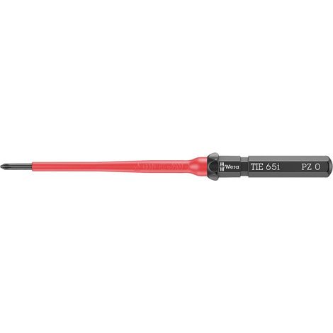 Wera Kraftform Kompakt VDE 65 i PZ 0 x 157 mm TIE pour électricien Pozidriv Lame interchangeable PZ 0 (1/4)