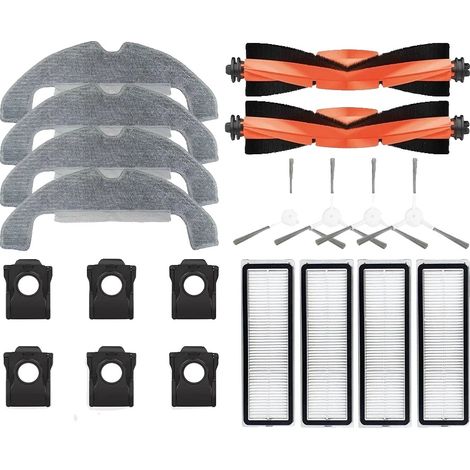 Pièces d'aspirateur robot, filtre HEPA, chiffon de mop lavable, 20pcs-1 (1/2)