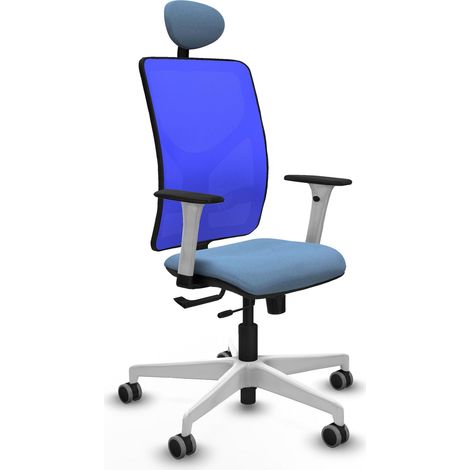 Chaise de bureau piqueras y crespo Motilla bleu clair mousse découpée (1/2)