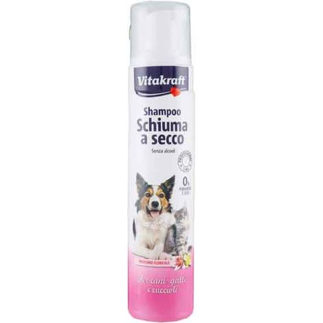SHAMPOO SCHIUMA A SECCO PER CANI E GATTI VITAKRAFT 200 ml