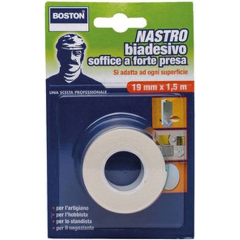 12 x BOSTON NASTRO BIADESIVO FORTE 19MMX1,5M