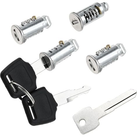 Lock Cores 4 Pack with 2 Keys, Replacement Key Cylinder for Thule Bike Rack, Roof Rack, Ski Rack, Cross Bars, Cargo Carrier, Kayak Rack & More, Compatible with All Thule Locks (1/5)