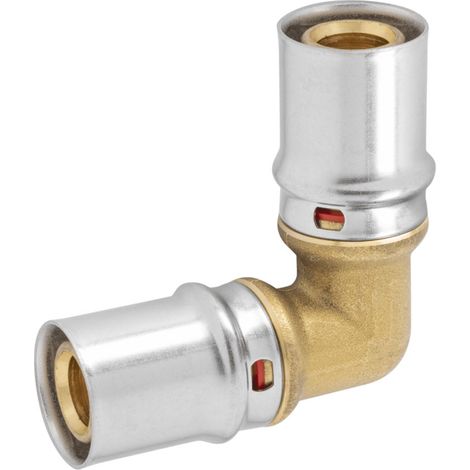 RACCORDO CURVO INTERMEDIO A PRESSARE PER TUBO MULTISTRATO MODELLO AP151 - Ø20X2 - Ø20X2 - APE