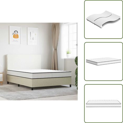 Materasso a molle - vidaXL Materasso a Molle Bonnel Medio 160x200 cm - Materasso con molle Bonnel
