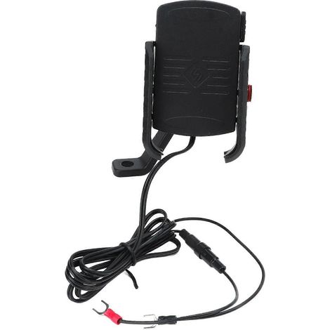2-in-1 Motorrad-Rückspiegel-Handyhalterung, 15W QC3.0 USB-Schnellladefunktion, kabelloses Laden für Motorräder