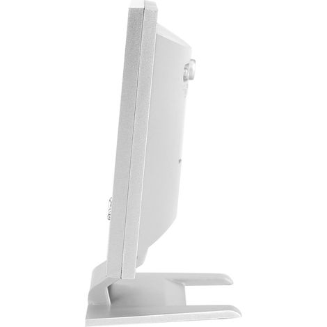 LCD-Digital-Tischwecker mit Geräuschsensor, Kalender- und Temperaturanzeige, Silber (1/5)