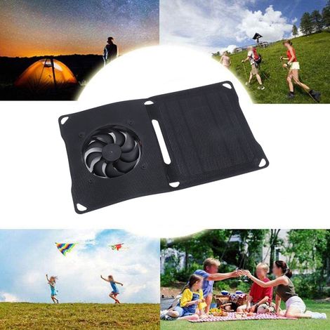 Ventilateur d'Extraction Solaire 10W Mono-Cristallin Portable pour Serre Maison de Pétanque Camping Car avec Support Clip-AUTRES (1/5)