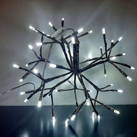 Estella Lampada a Sospensione 64 Luci LED Bianco Freddo per Esterno