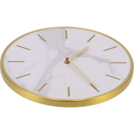 Horloge murale moderne avec grand pendule rond, horloge suspendue silencieuse pour bars et cafés à domicile. (1/5)