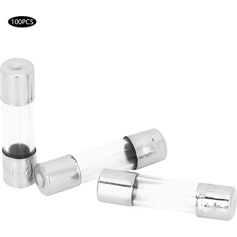 Lot de 100 fusibles rapides en verre 250 V, accessoire de protection de circuit, 5 x 20 mm, 4 A (1/5)