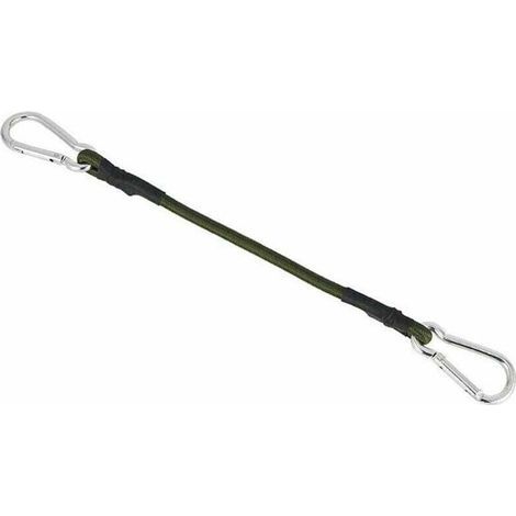 60 cm Zubehörset für Schattensegel - schwarze elastische Spannseile - Sonnenschutz - Befestigung - Montagewerkzeuge, Glas (1/4)